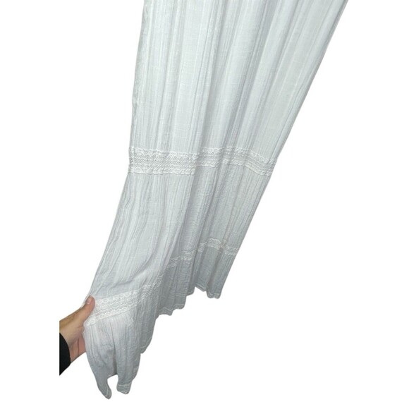 J Gee Dress Womens Sz Small White Lace Sleeveless Maxi Cottagecore Bridal Boho - Picture 5 of 13